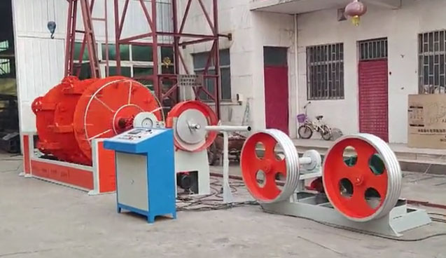 PLC成纜機(jī)CL400-1+6GR型試機(jī)現(xiàn)場(chǎng)