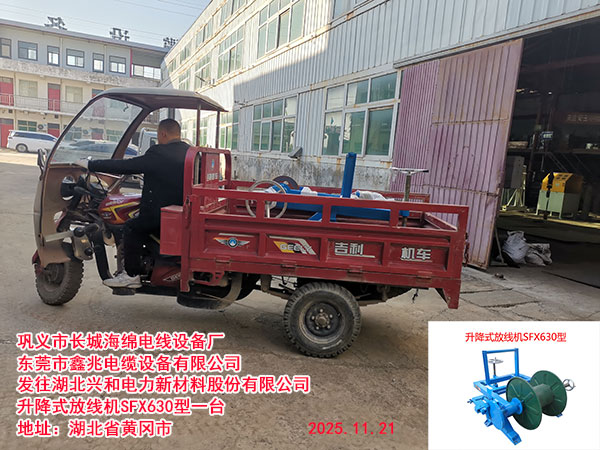 發(fā)往湖北興和電力新材料股份有限公司